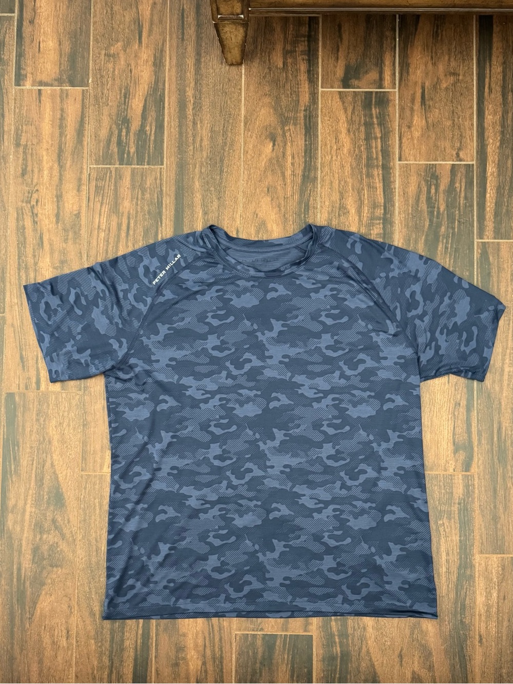 Peter Millar Men's XL Navy Blue Camo Tee